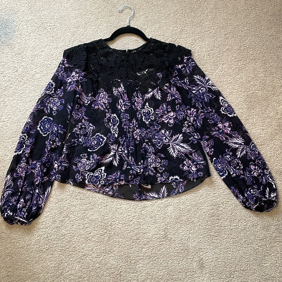 Veronica Beard silk and lace blouse - Picture 3 of 12